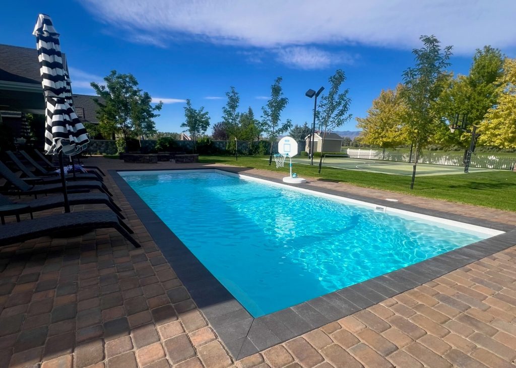 Fiberglass Pool installed by Green Shield Utah